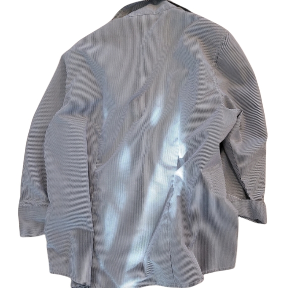 Tia Designs Pinstriped Embroidered Birds Top - Picture 5 of 5